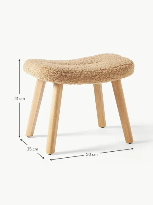 Teddy-Hocker Wing mit Holzbeinen