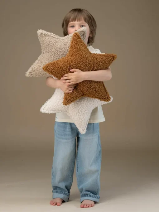 Teddy-Kuschelkissen Star