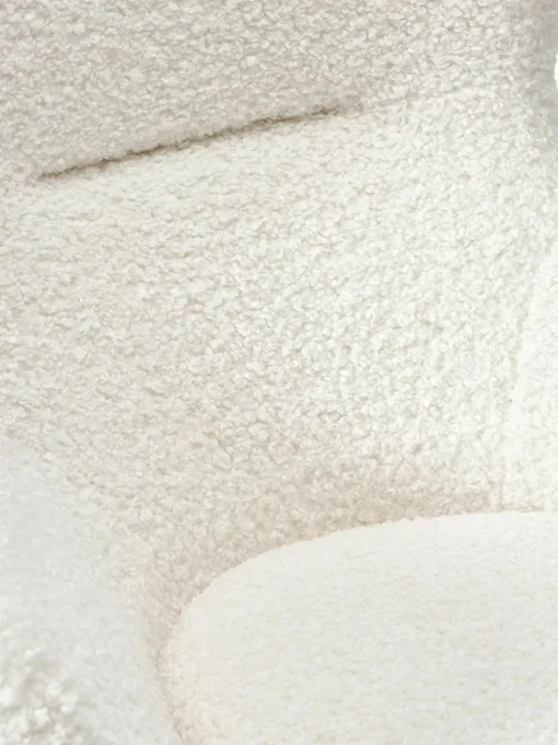 Teddy-Schaukelstuhl Wing mit Metall-Beinen