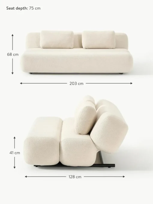 Teddy-Schlafsofa Caterpillar (3-Sitzer)