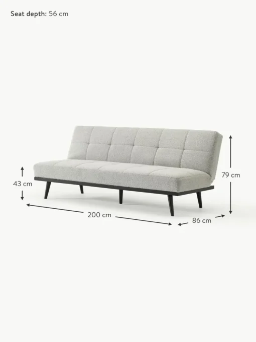 Teddy-Schlafsofa Evy (3-Sitzer)
