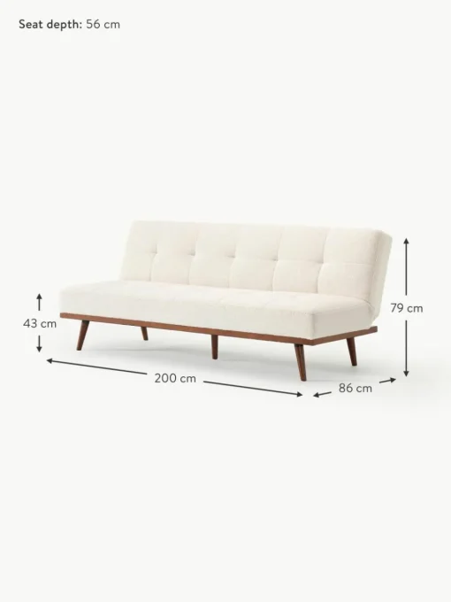 Teddy-Schlafsofa Evy (3-Sitzer)