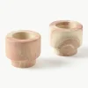 Teelichthalter Kiko in Marmor-Optik, 2er-Set