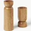 Teelichthalter Matti aus Mangoholz, 2er-Set