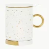 Teetasse Astre mit Sieb, Deckel und Untertasse