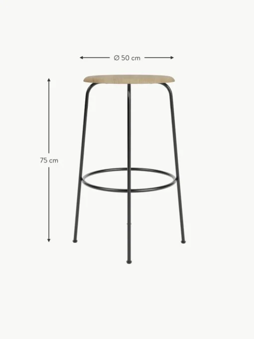 Thekenhocker Afteroom aus Metall und Holz