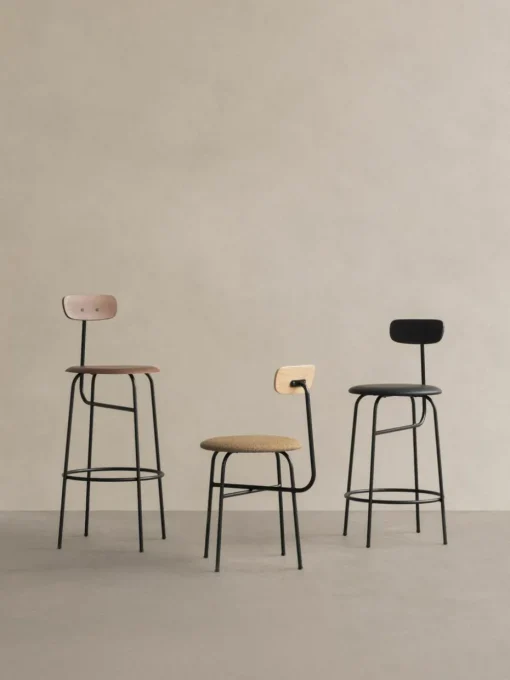 Thekenstuhl Afteroom aus Metall und Holz