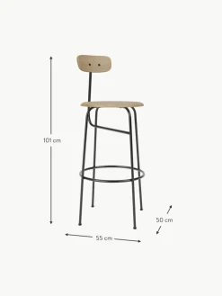 Thekenstuhl Afteroom aus Metall und Holz