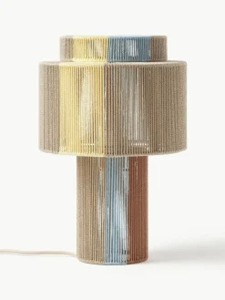 Tischlampe Lace aus Leinenfäden