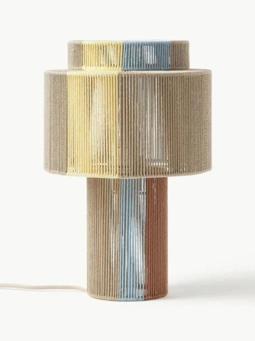 Tischlampe Lace aus Leinenfäden