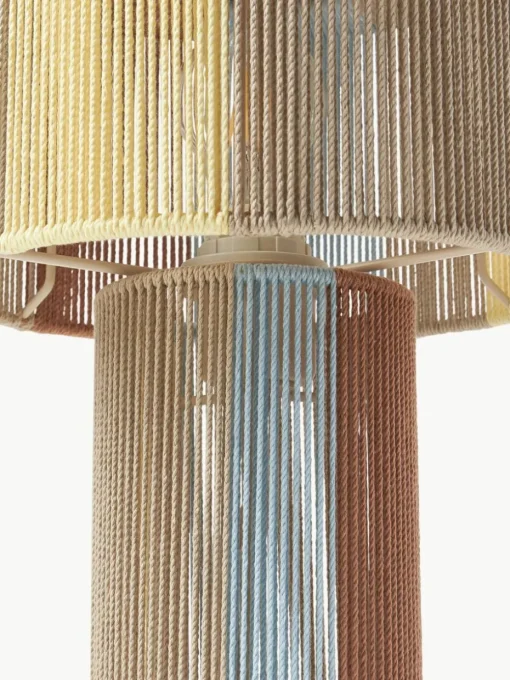 Tischlampe Lace aus Leinenfäden