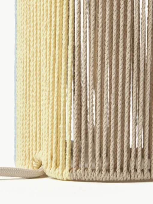 Tischlampe Lace aus Leinenfäden