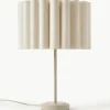 Tischlampe Lucina aus Leinen