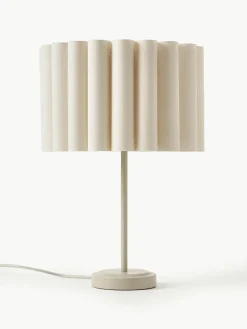 Tischlampe Lucina aus Leinen