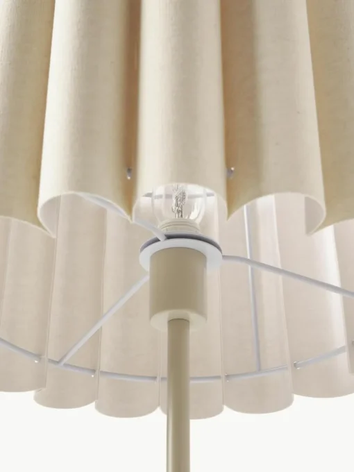 Tischlampe Lucina aus Leinen