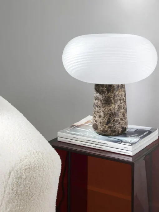 Tischlampe Mariella mit Marmorfuß
