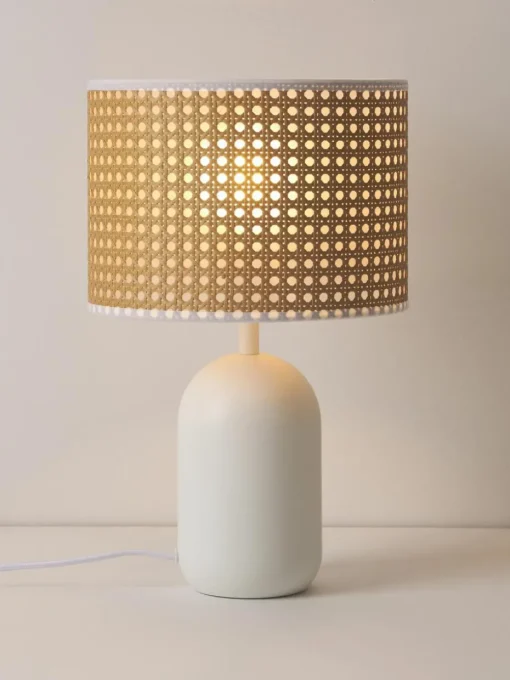 Tischlampe Vienna aus Wiener Geflecht