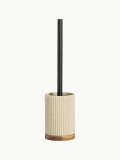 Toilettenbürste Laura mit Holz-Dekor