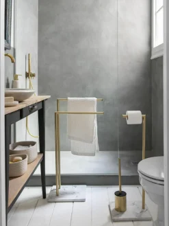 Toilettenpapierhalter Albany mit Toilettenbürste