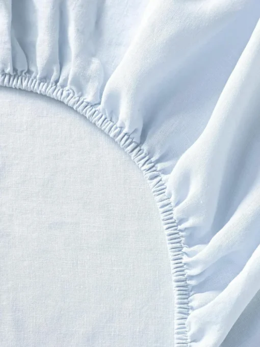 Topper-Spannbettlaken Airy, gewaschenes Leinen