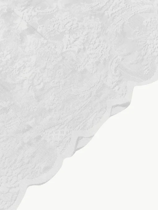 Transparente Spitzen-Gardinen Lacina mit Tunnelsaum, 2 Stück