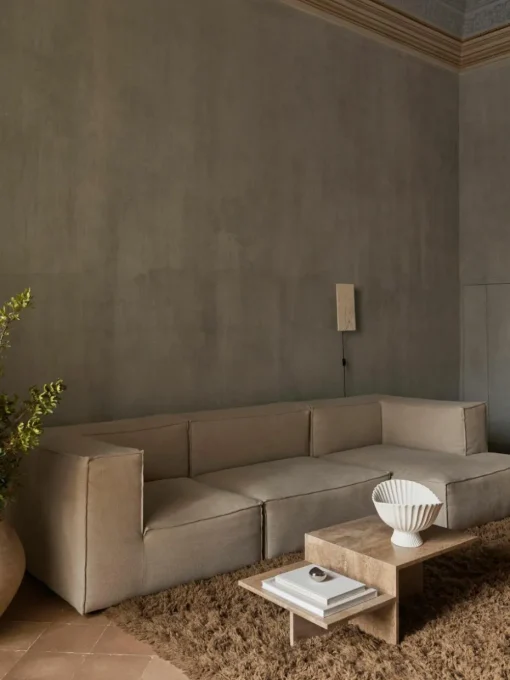 Travertin-Couchtisch Distinct mit zwei Tischplatten