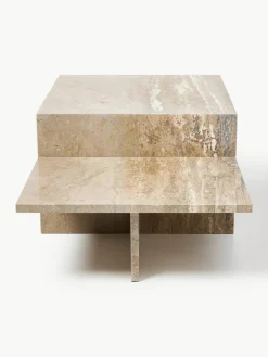Travertin-Couchtisch Distinct mit zwei Tischplatten