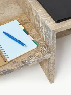 Travertin-Couchtisch Distinct mit zwei Tischplatten