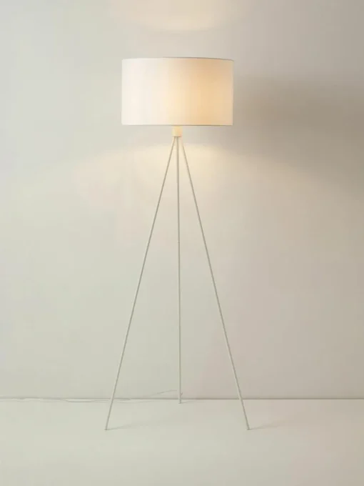 Tripod Stehlampe Cella mit Stoffschirm