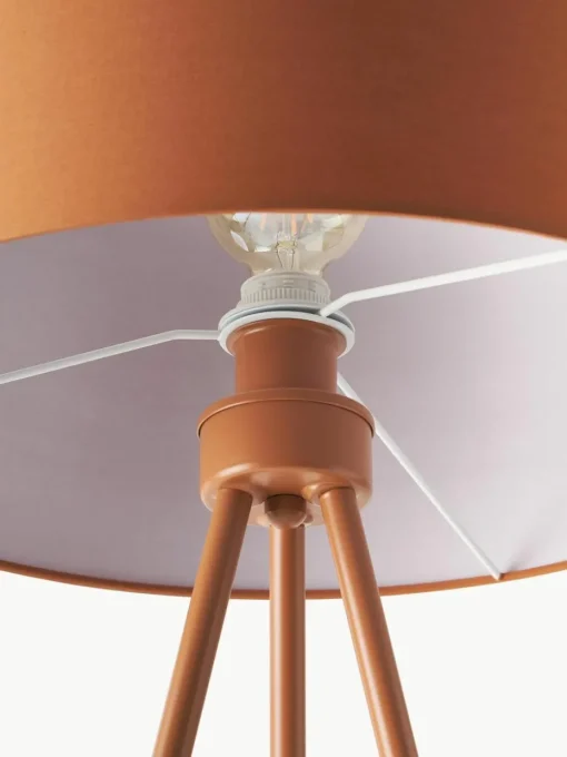 Tripod Stehlampe Cella mit Stoffschirm