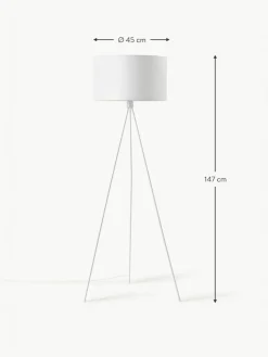 Tripod Stehlampe Cella mit Stoffschirm