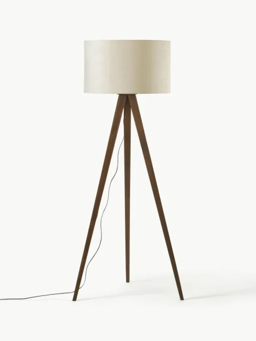 Tripod Stehlampe Jake aus Massivholz