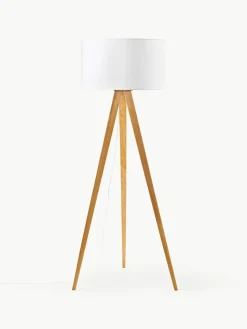 Tripod Stehlampe Jake aus Massivholz