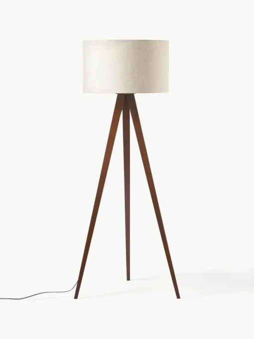 Tripod Stehlampe Jake aus Massivholz