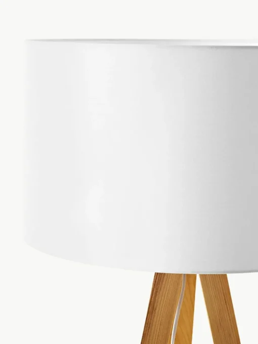 Tripod Stehlampe Jake aus Massivholz