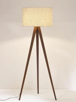 Tripod Stehlampe Jake aus Massivholz