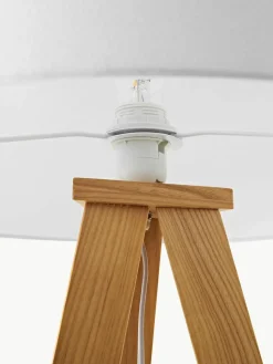 Tripod Stehlampe Jake aus Massivholz