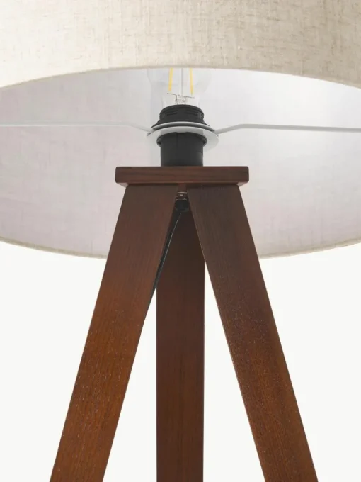 Tripod Stehlampe Jake aus Massivholz
