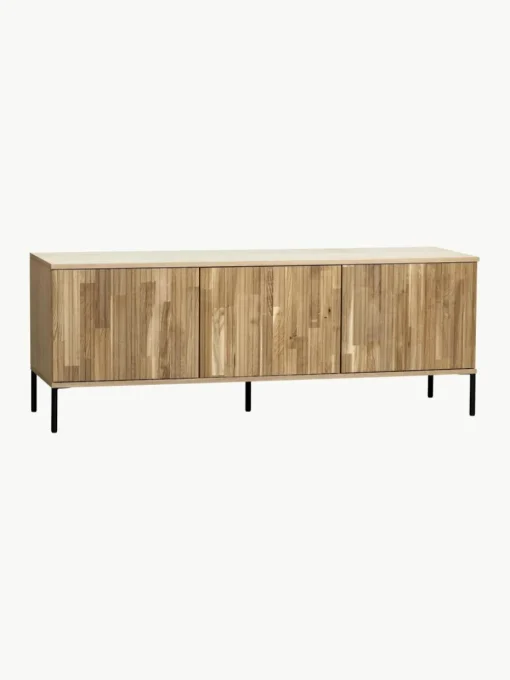 TV-Lowboard Avourio mit geriffelter Front, 3-türig