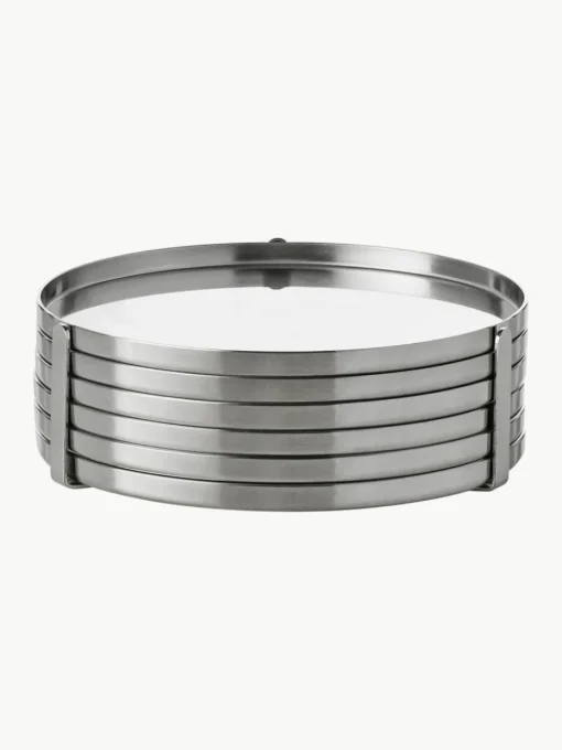 Untersetzer Arne Jacobsen mit Ständer, 6 Stück