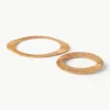 Untersetzer Tini aus Rattan, 2er-Set