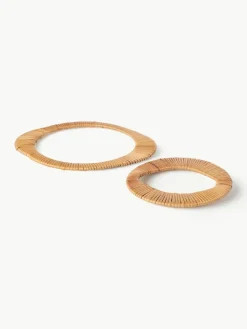 Untersetzer Tini aus Rattan, 2er-Set