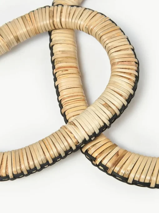 Untersetzer Weave aus Rattan und Mangoholz, 2er-Set