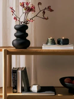 Vase Cathy aus Steingut, H 24 cm
