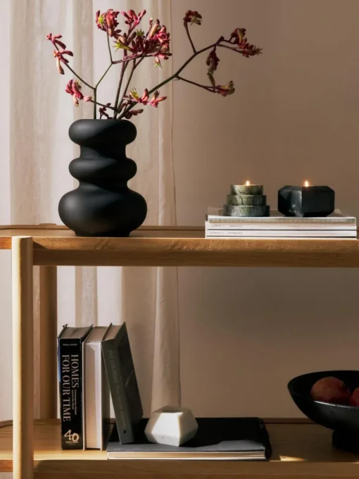 Vase Cathy aus Steingut, H 24 cm