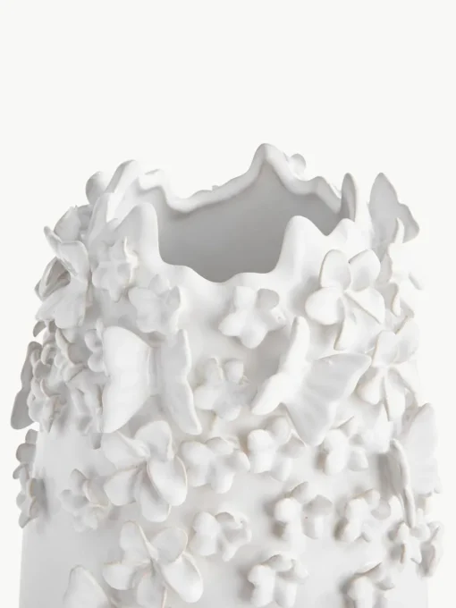Vase Daphne mit 3D-Verzierung, H 35 cm