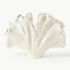 Vase Gingko in Muschel-Form, H 24 cm