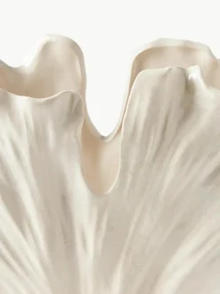 Vase Gingko in Muschel-Form, H 24 cm