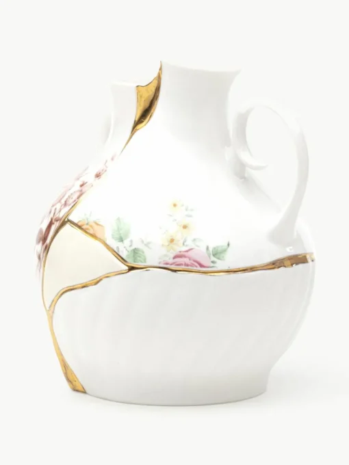 Vase Kintsugi aus Fine Bone China, H 19 cm