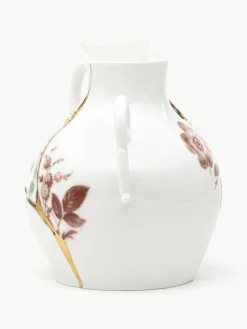 Vase Kintsugi aus Fine Bone China, H 19 cm